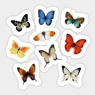 Butterflies of the world Sticker